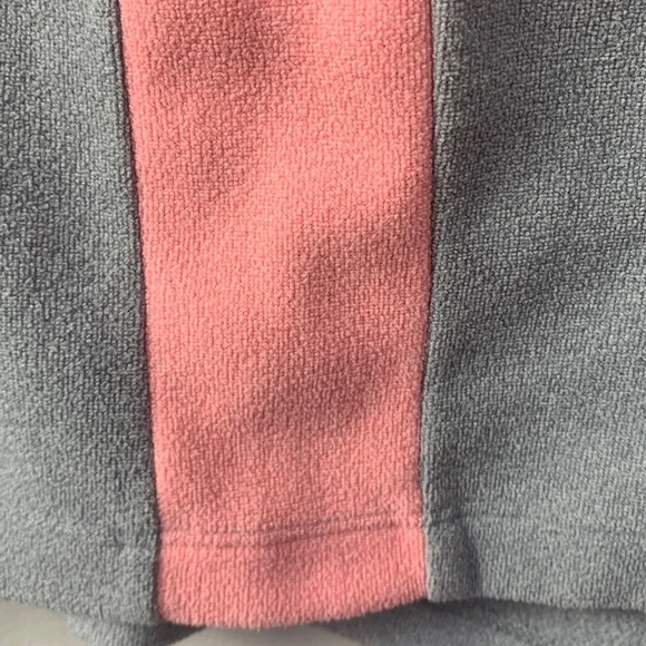Dudley Stephens Tuckernuck Gray and Pink Long Sleeve Color Block Top - Picture 4 of 7